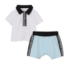 Conjunto de camiseta y pantal&oacute;n corto KARL LAGERFELD KIDS 
                    NI&Ntilde;O
