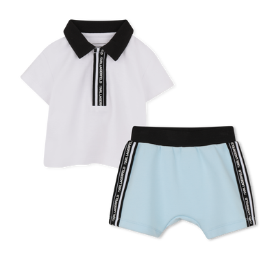 CONJUNTO DE CAMISETA Y PANTAL&Oacute;N CORTO KARL LAGERFELD KIDS NI&Ntilde;O