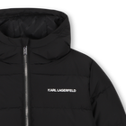 Chaqueta acolchada con capucha KARL LAGERFELD KIDS 
                    NI&Ntilde;O