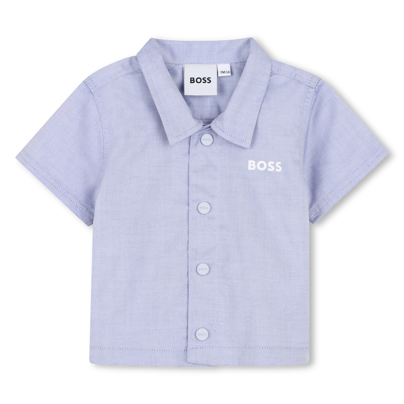 CONJUNTO CAMISA + PANTAL&Oacute;N CORTO BOSS 
                        NI&Ntilde;O