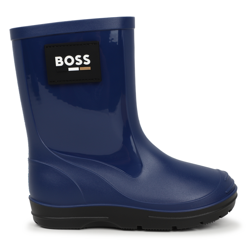 Botas de agua bitextura BOSS 
                        NI&Ntilde;O