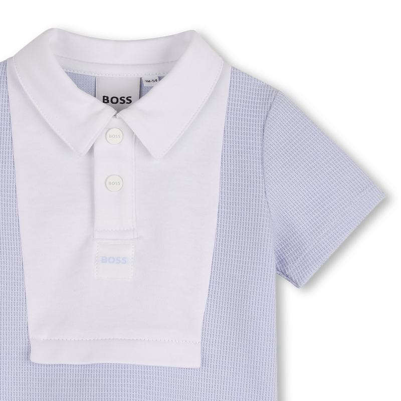 CONJUNTO POLO + PANTAL&Oacute;N CORTO BOSS 
                        NI&Ntilde;O