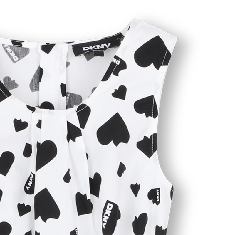 Vestido de algod&oacute;n estampado DKNY 
                        NI&Ntilde;A
