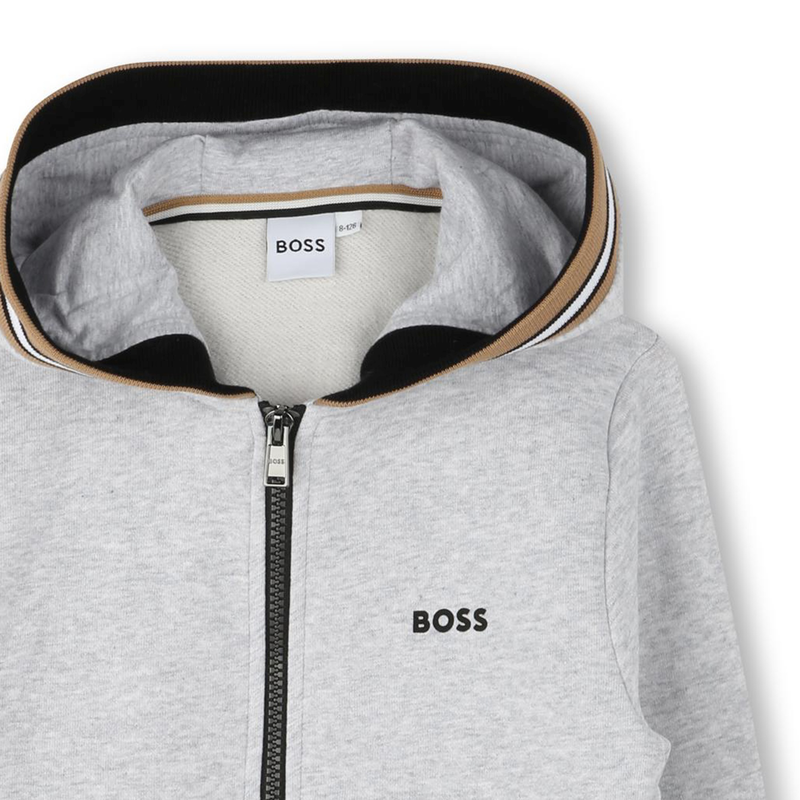 Sudadera cremallera y capucha BOSS 
                        NI&Ntilde;O