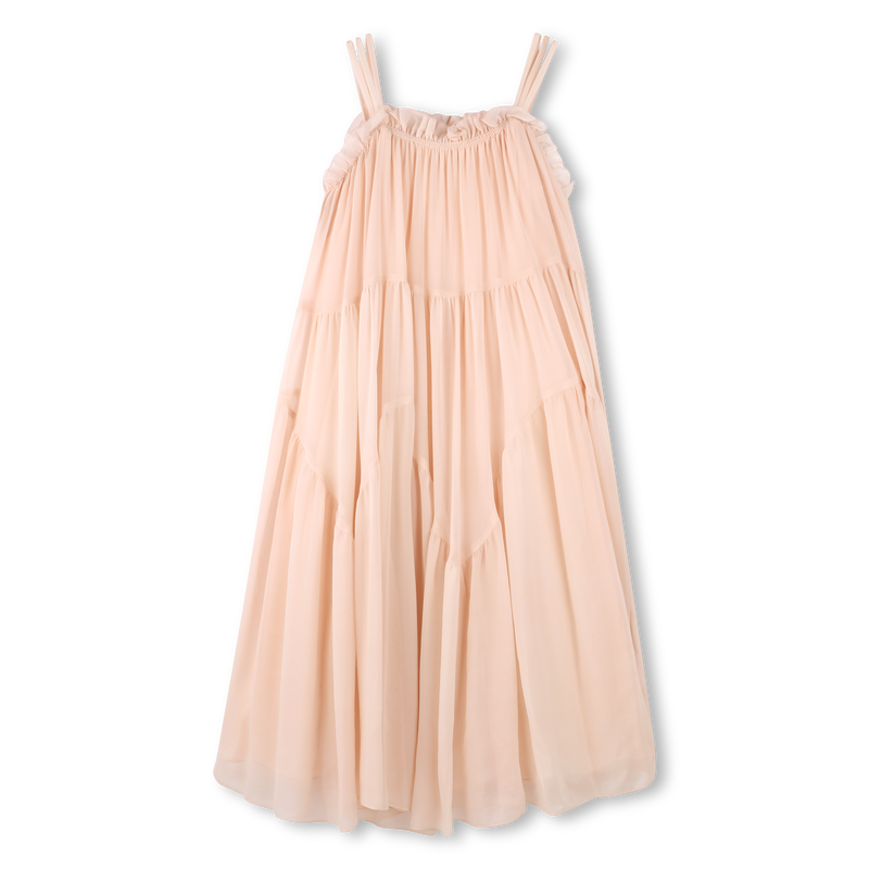 Vestido largo de tirantes CHLOE 
                        NI&Ntilde;A