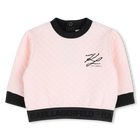 Conjunto de sudadera y falda KARL LAGERFELD KIDS 
                    NI&Ntilde;A