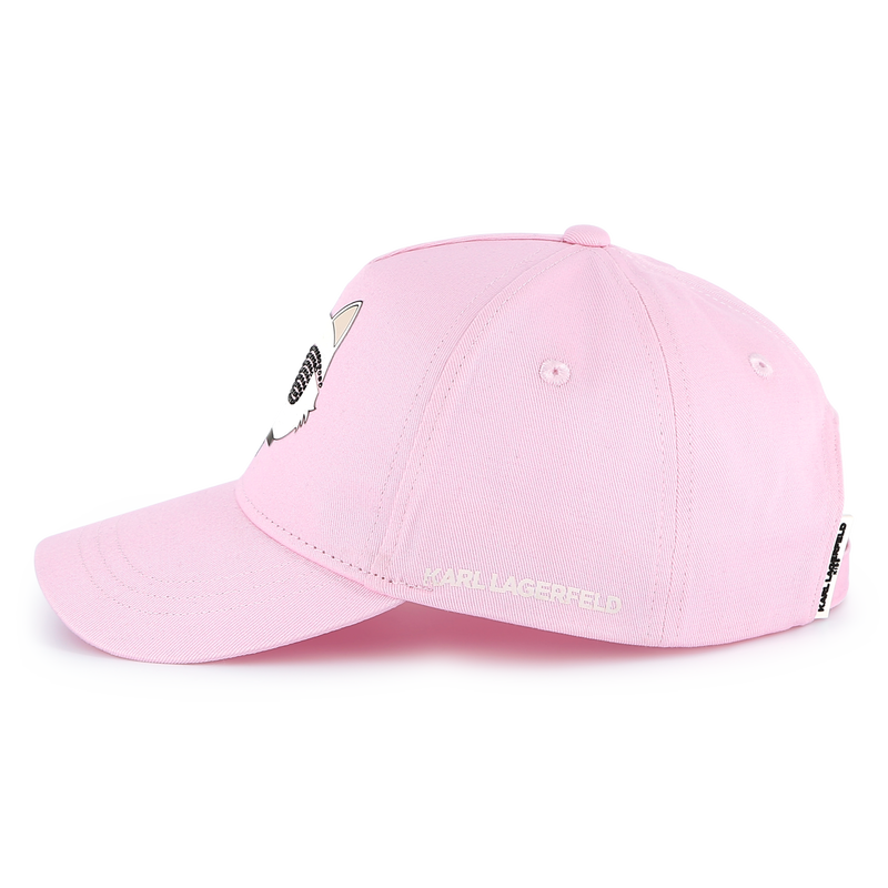 Gorra ajustable de algod&oacute;n KARL LAGERFELD KIDS 
                        NI&Ntilde;A