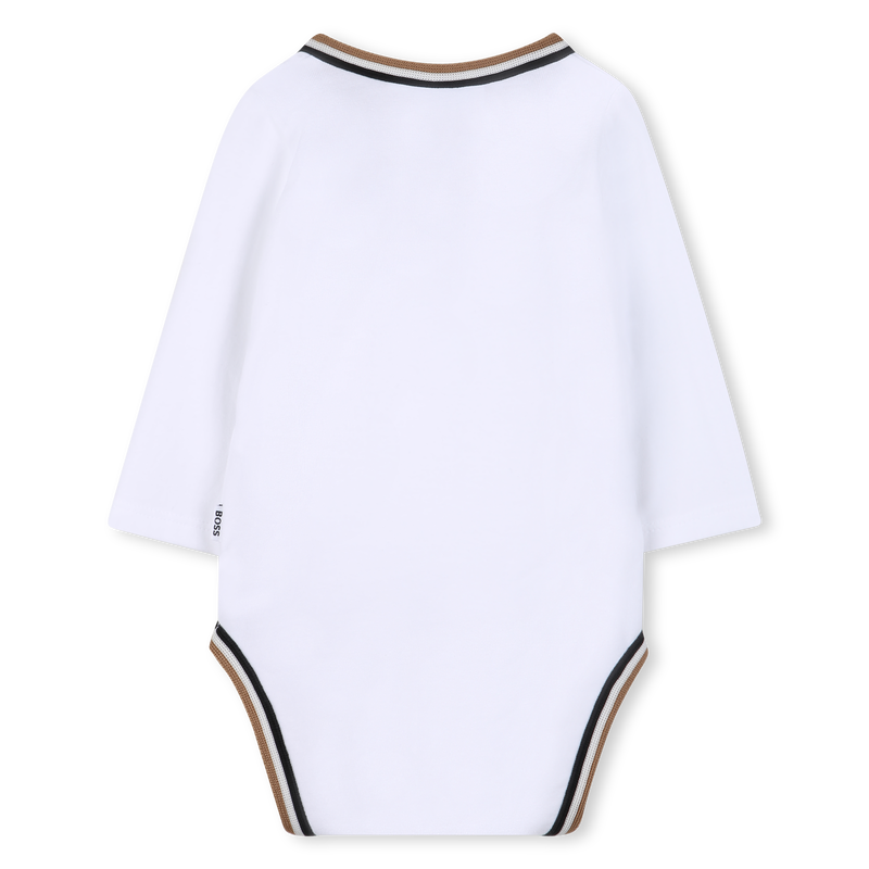 CONJUNTO PIJAMA + PANO + BAN + MANOPLAS BOSS 
                        NI&Ntilde;O