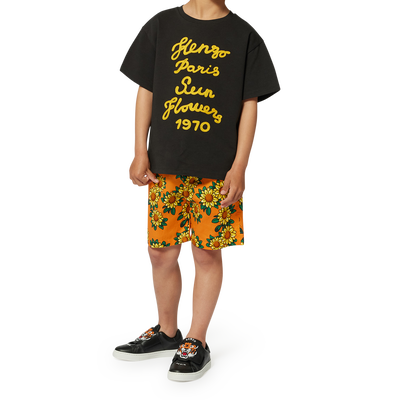 Bermudas de sat&eacute;n estampadas KENZO KIDS NI&Ntilde;O