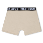 Pack de 2 calzoncillos b&oacute;xer HUGO 
                    NI&Ntilde;O