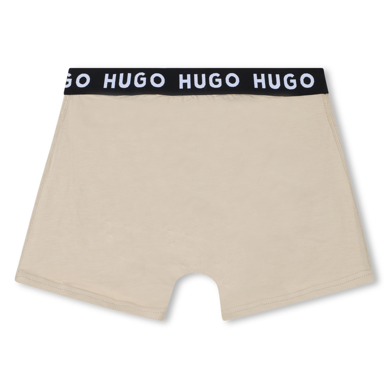Pack de 2 calzoncillos b&oacute;xer HUGO 
                        NI&Ntilde;O
