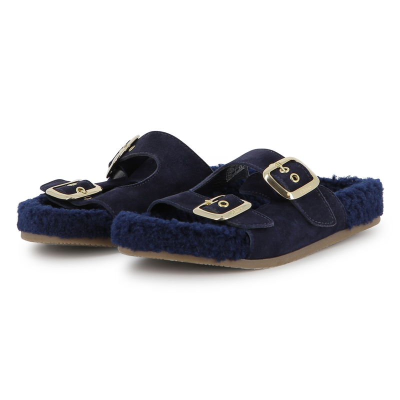 Sandalias de piel de ante de vaca CHLOE 
                        NI&Ntilde;A