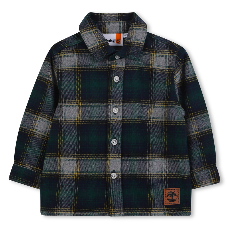Camisa de cuadros de algod&oacute;n TIMBERLAND 
                        NI&Ntilde;O