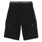 Bermudas con cintura el&aacute;stica KARL LAGERFELD KIDS 
                    NI&Ntilde;O