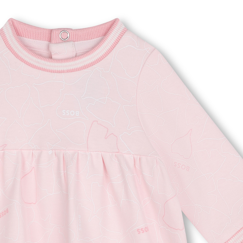 Vestido con ribetes de canal&eacute; BOSS 
                        NI&Ntilde;A