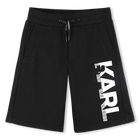 Bermudas el&aacute;sticas de algod&oacute;n KARL LAGERFELD KIDS 
                    NI&Ntilde;O