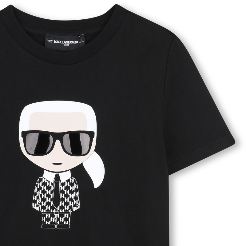 CAMISETA CON ESTAMPADO METALIZADO KARL LAGERFELD KIDS 
                        NI&Ntilde;O