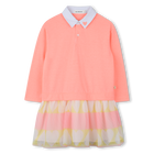 Vestido bimaterial BILLIEBLUSH 
                    NI&Ntilde;A