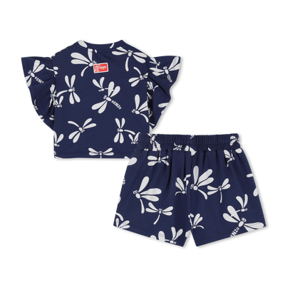 CONJUNTO DE CAMISETA Y PANTAL&Oacute;N CORTO KENZO KIDS NI&Ntilde;A
