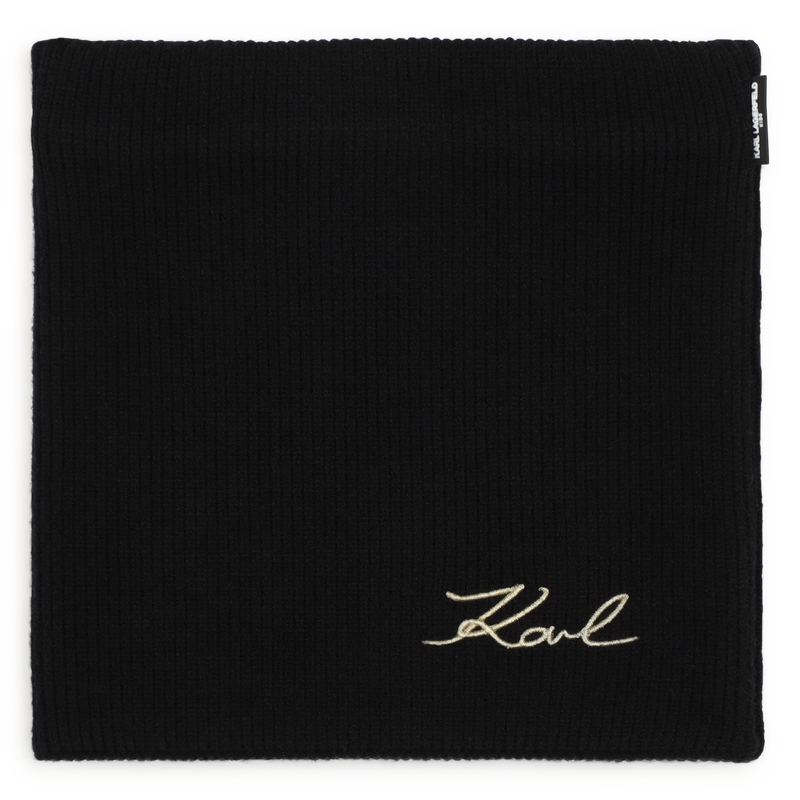 Conjunto de gorro y bufanda. KARL LAGERFELD KIDS 
                        NI&Ntilde;A