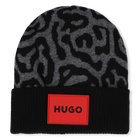Gorro de punto y jacquard HUGO 
                    NI&Ntilde;A