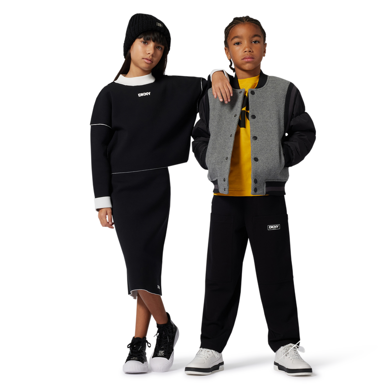 Jersey de punto reversible DKNY 
                        NIÑA