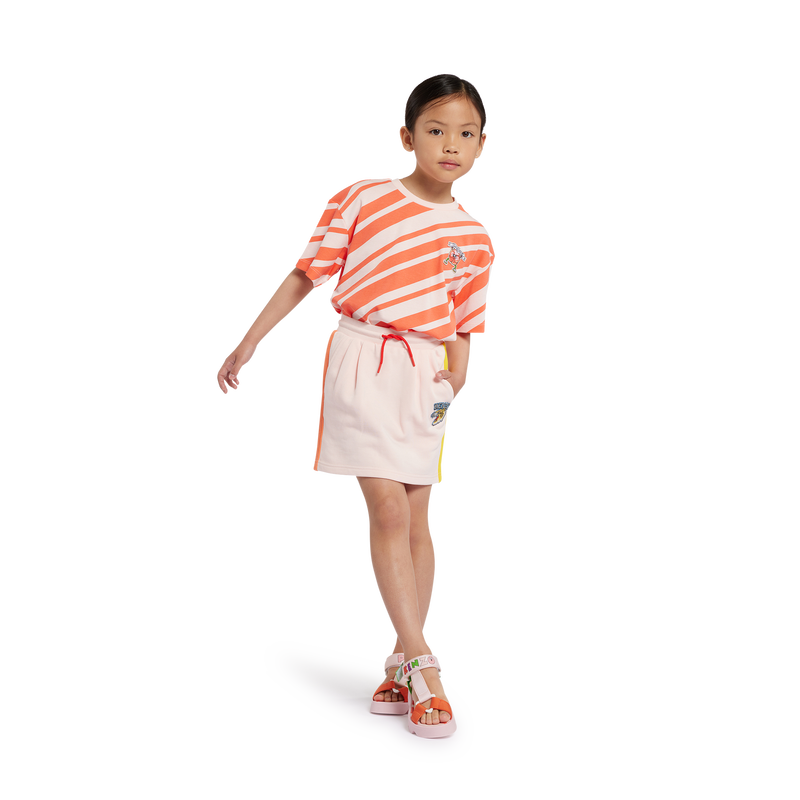 Falda de mulet&oacute;n con bolsillos KENZO KIDS 
                        NI&Ntilde;A