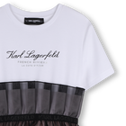Vestido formal manga corta KARL LAGERFELD KIDS 
                    NI&Ntilde;A