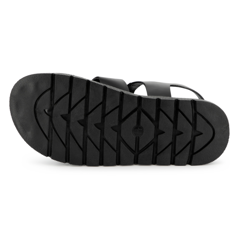 Sandalias de cuero con hebilla KARL LARGERFELD KIDS 
                        NI&Ntilde;A