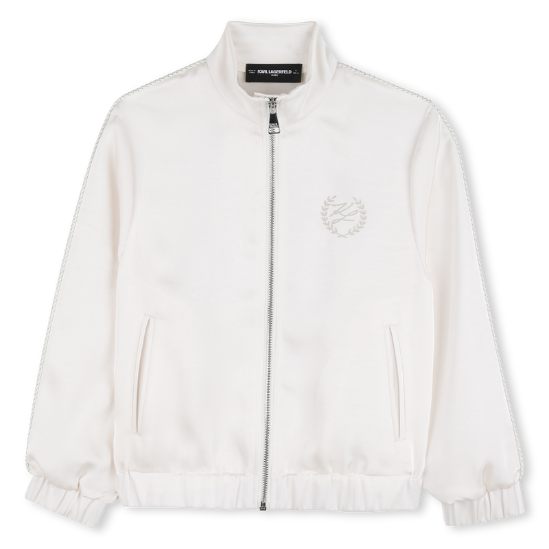 SUDADERA CON CAPUCHA CON CREMALLERA KARL LAGERFELD KIDS 
                        NI&Ntilde;A