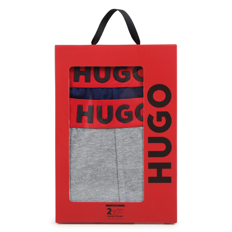 Pack de 2 boxer de algod&oacute;n HUGO 
                        NI&Ntilde;O