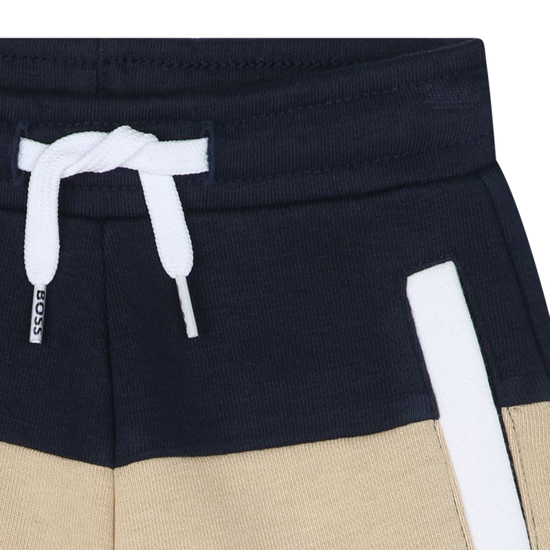 Pantal&oacute;n bicolor de mulet&oacute;n BOSS 
                        NI&Ntilde;O