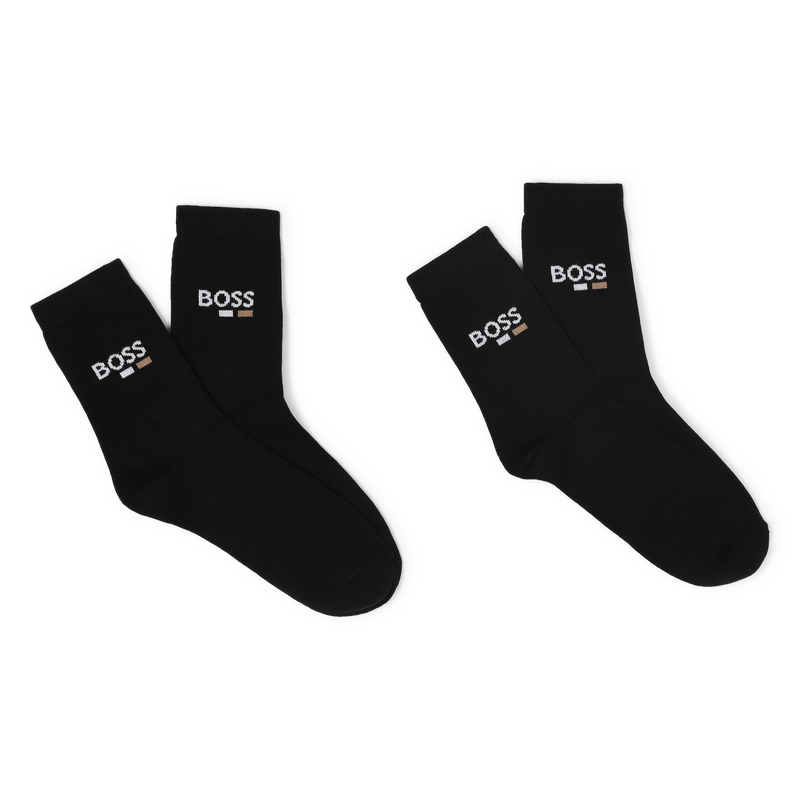 Pack de 2 pares de calcetines BOSS 
                        NI&Ntilde;O