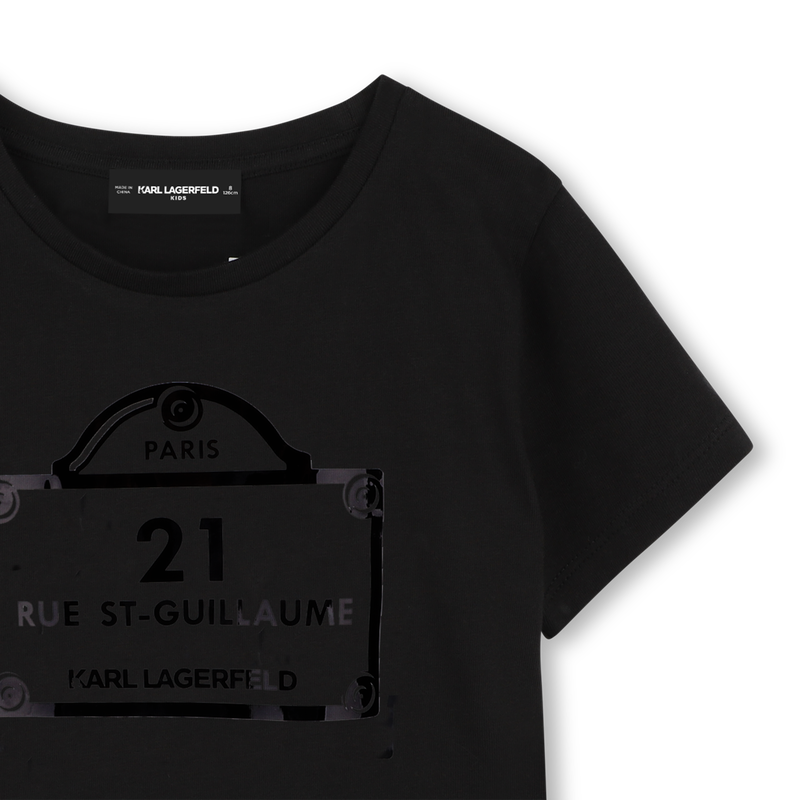 Camiseta con estampados KARL LAGERFELD KIDS 
                        NI&Ntilde;A