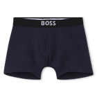 Pack de 2 calzoncillos b&oacute;xer de jersey BOSS 
                    NI&Ntilde;O