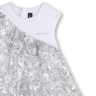 Vestido ceremonial bimaterial KARL LAGERFELD KIDS 
                    NI&Ntilde;A