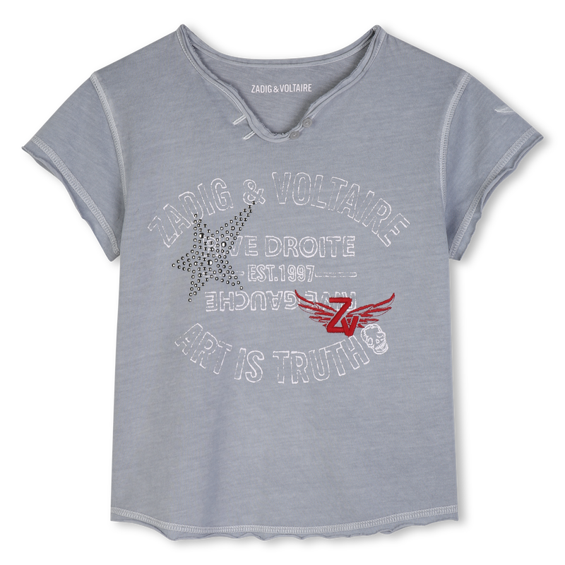 Camiseta de mangas cortas ZADIG & VOLTAIRE 
                        NI&Ntilde;A