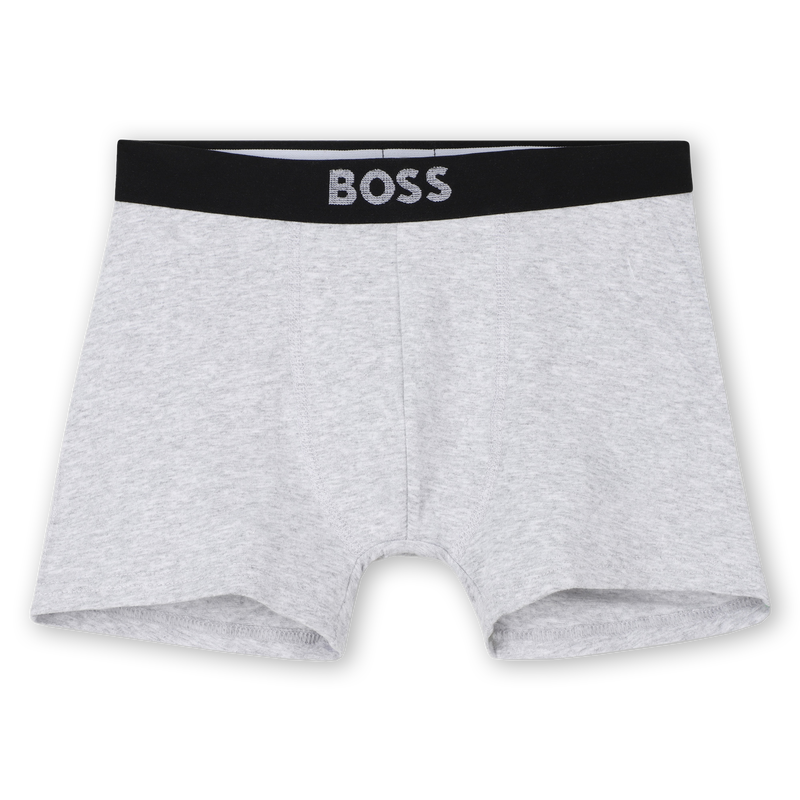 Pack de 2 calzoncillos b&oacute;xer de jersey BOSS 
                        NI&Ntilde;O