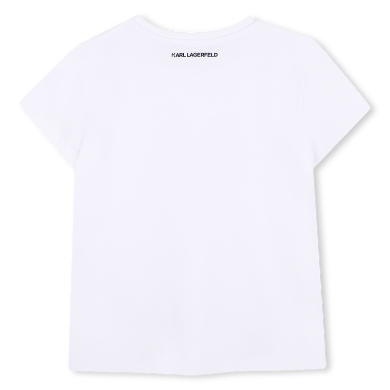 CAMISETA ILUSTRACIÓN CHOUPETTE KARL LARGERFELD KIDS 
                        NIÑA