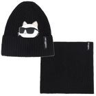 Conjunto de gorro + calentador de cuello KARL LAGERFELD KIDS 
                    NI&Ntilde;A