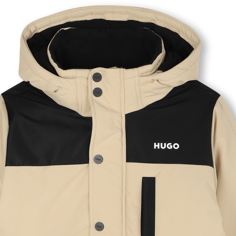 Parka con capucha HUGO 
                        NI&Ntilde;O
