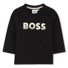 Camiseta de manga larga, NEGRO, hi-res