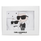 Manta de algod&oacute;n estampado KARL LAGERFELD KIDS 
                    UNISEXO