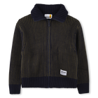 Chaqueta de punto y cremallera, AZUL, hi-res