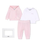 Conjunto de pantal&oacute;n, c&aacute;rdigan y camiseta BOSS 
                    NI&Ntilde;A