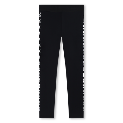 Leggings con logos brillantes HUGO NI&Ntilde;A