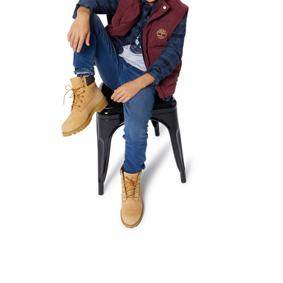 Camisa de algod&oacute;n con cuadros TIMBERLAND NI&Ntilde;O