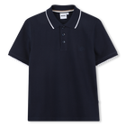 Polo recto de algod&oacute;n BOSS 
                    NI&Ntilde;O