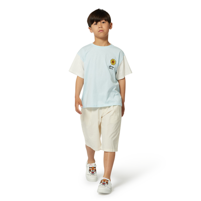 Bermudas lisas de algod&oacute;n KENZO KIDS NI&Ntilde;O