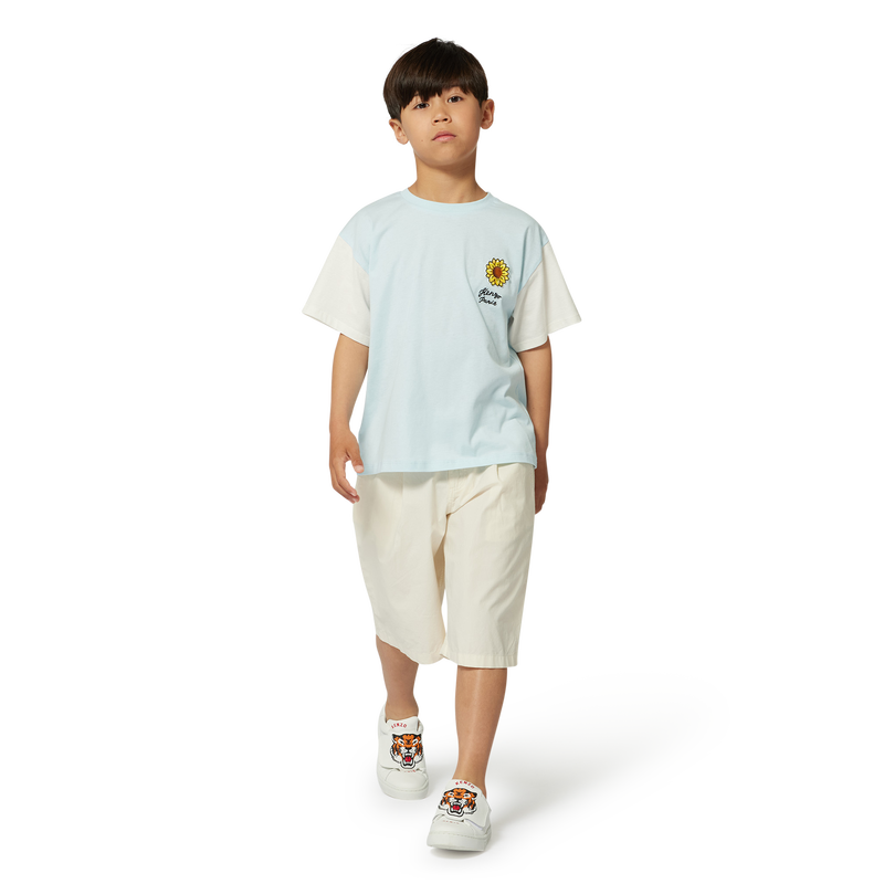 Bermudas lisas de algod&oacute;n KENZO KIDS 
                        NI&Ntilde;O